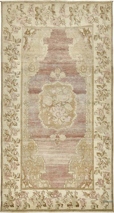 El Dokuma Vintage Halı - 142 cm x 255 cm