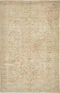 Vintage Turkish Hand-Knotted Rug - 6' 4" x 9' 9" (76" x 117")