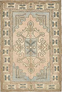 El Dokuma Vintage Halı - 214 cm x 313 cm