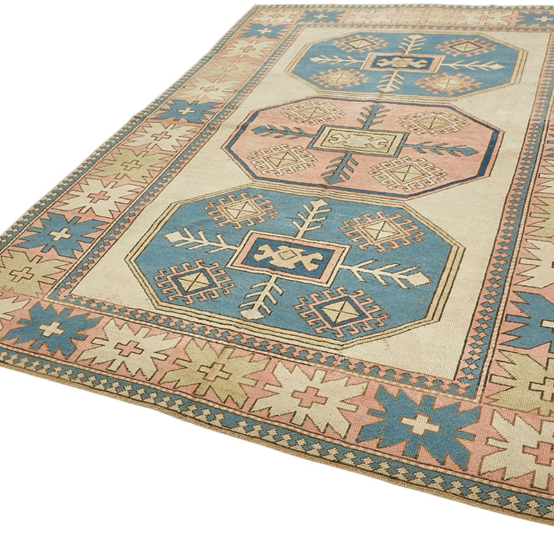 El Dokuma Vintage Halı - 208 cm x 305 cm - K0090898