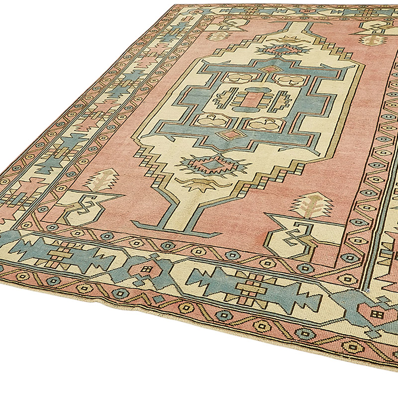 El Dokuma Vintage Halı - 210 cm x 287 cm - K0090902