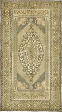 Vintage Turkish Hand-Knotted Rug - 154 cm x 278 cm