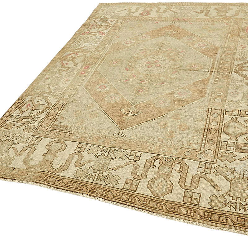 Alfombra Vintage Turca Anudada a Mano - 180 cm x 246 cm - K0090904