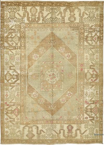 El Dokuma Vintage Halı - 180 cm x 246 cm