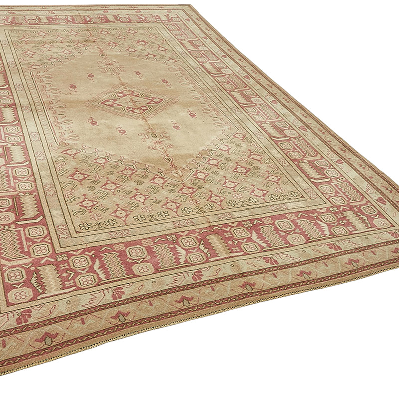 Alfombra Vintage Turca Anudada a Mano - 210 cm x 324 cm - K0090906