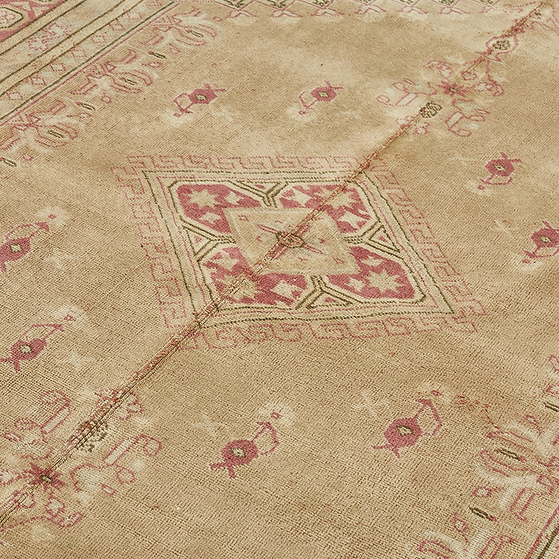 Alfombra Vintage Turca Anudada a Mano - 210 cm x 324 cm - K0090906
