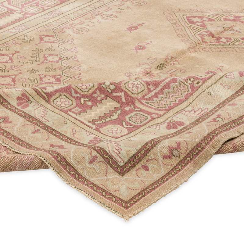 Vintage Turkish Hand-Knotted Rug - 6' 11" x 10' 8" (83" x 128") - K0090906
