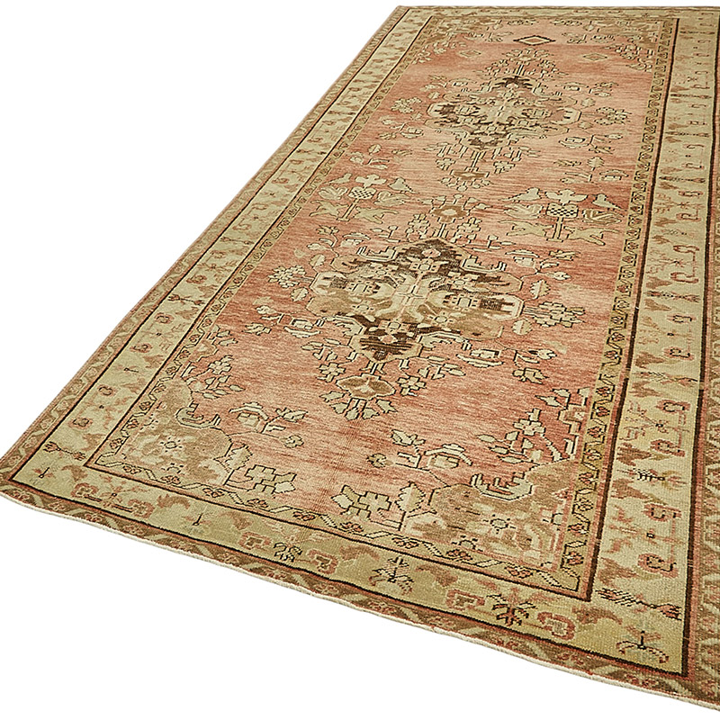 El Dokuma Vintage Halı - 150 cm x 334 cm - K0090909