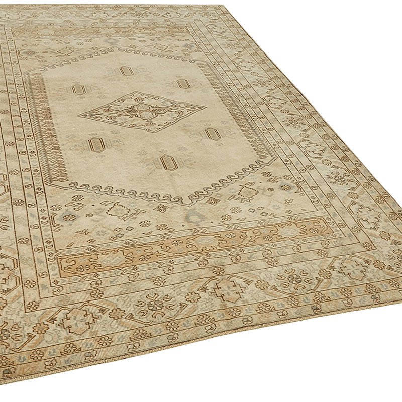 Alfombra Vintage Turca Anudada a Mano - 165 cm x 240 cm - K0090913