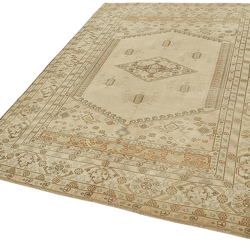 Alfombra Vintage Turca Anudada a Mano - 165 cm x 240 cm - K0090913