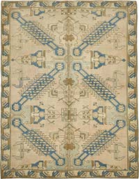Vintage Turkish Hand-Knotted Rug - 7' 9" x 9' 10" (93" x 118")