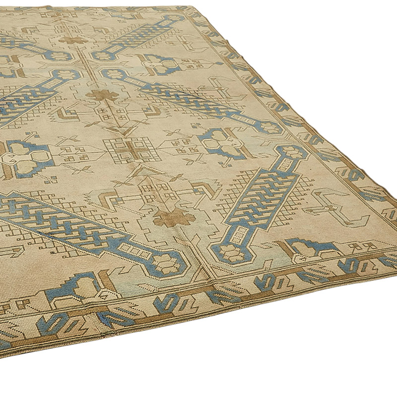 Vintage Turkish Hand-Knotted Rug - 7' 9" x 9' 10" (93" x 118") - K0090916