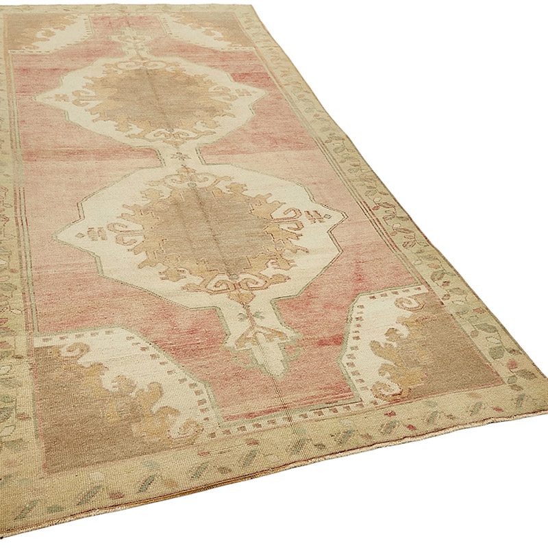 Alfombra Vintage Turca Anudada a Mano - 149 cm x 316 cm - K0090917