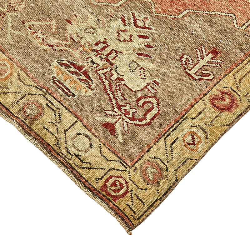 Alfombra Vintage Turca Anudada a Mano - 150 cm x 338 cm - K0090918
