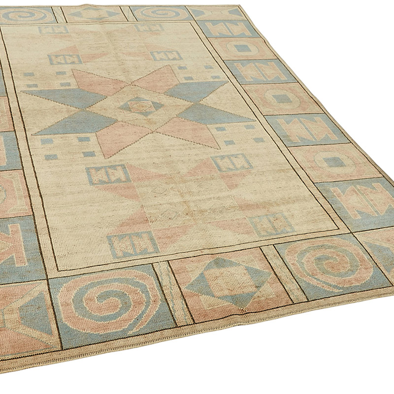 El Dokuma Vintage Halı - 187 cm x 244 cm - K0090919