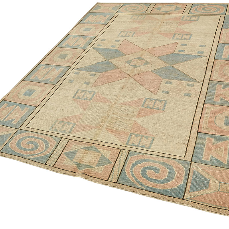 El Dokuma Vintage Halı - 187 cm x 244 cm - K0090919