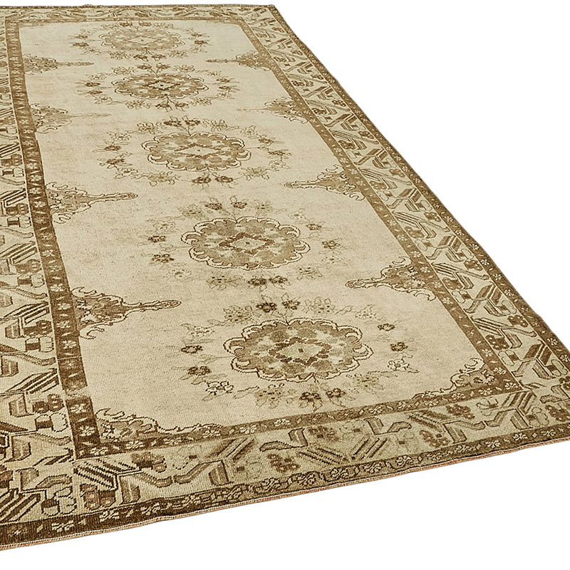 Alfombra Vintage Turca Anudada a Mano - 161 cm x 295 cm - K0090920