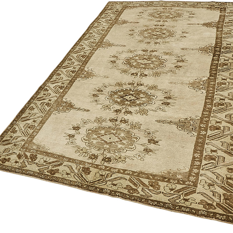 Alfombra Vintage Turca Anudada a Mano - 161 cm x 295 cm - K0090920