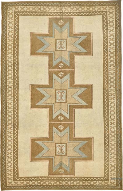 El Dokuma Vintage Halı - 170 cm x 260 cm