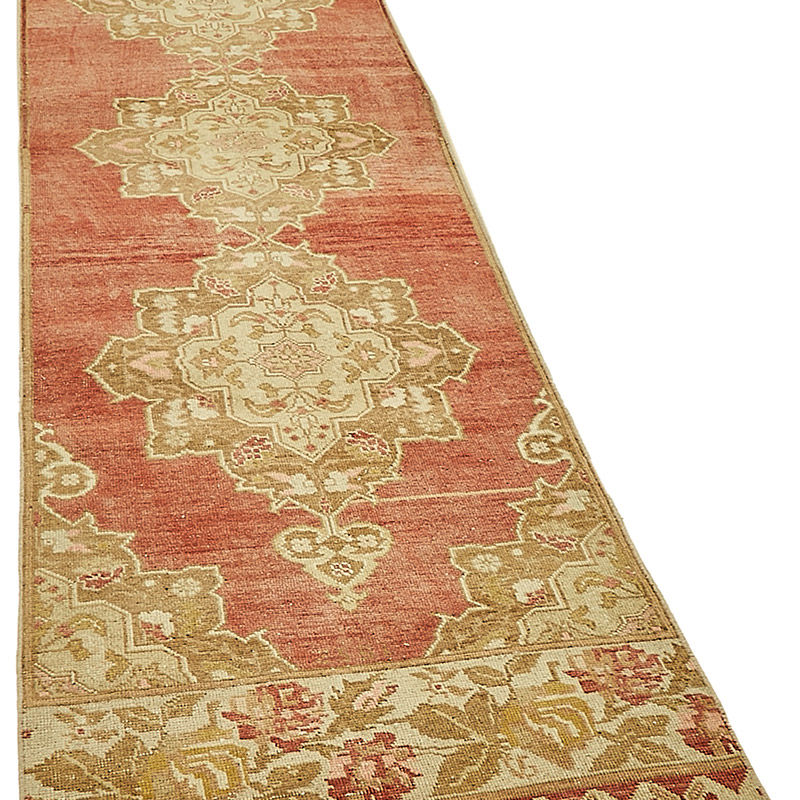 Vintage Turkish Hand-Knotted Runner - 2' 8" x 10' 1" (32" x 121") - K0090930