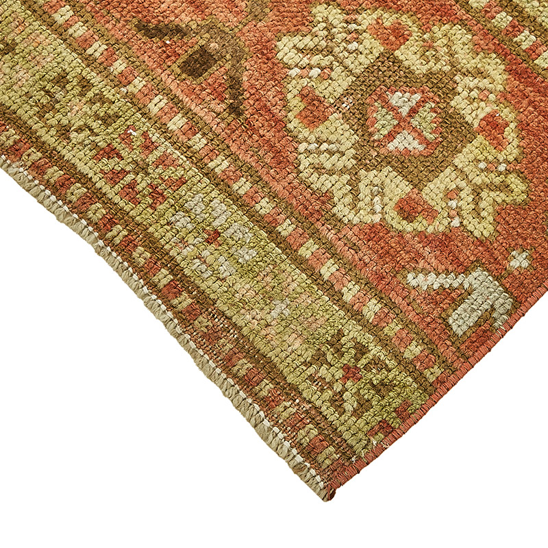 Pasillo Vintage Turco Anudado a Mano - 75 cm x 339 cm - K0090931
