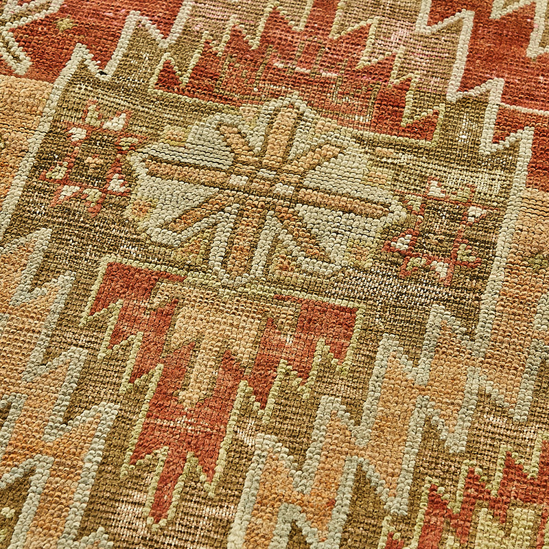 Pasillo Vintage Turco Anudado a Mano - 75 cm x 339 cm - K0090931