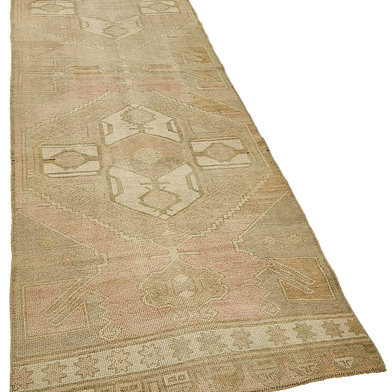 Pasillo Vintage Turco Anudado a Mano - 100 cm x 345 cm - K0090932