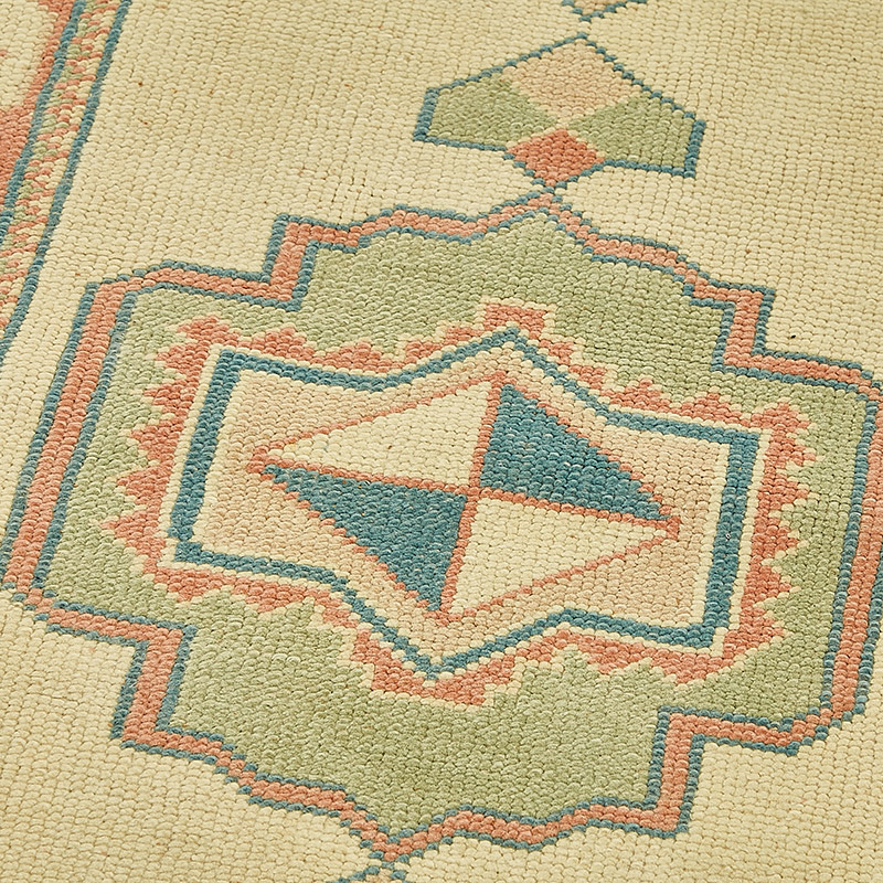Pasillo Vintage Turco Anudado a Mano - 78 cm x 367 cm - K0090936