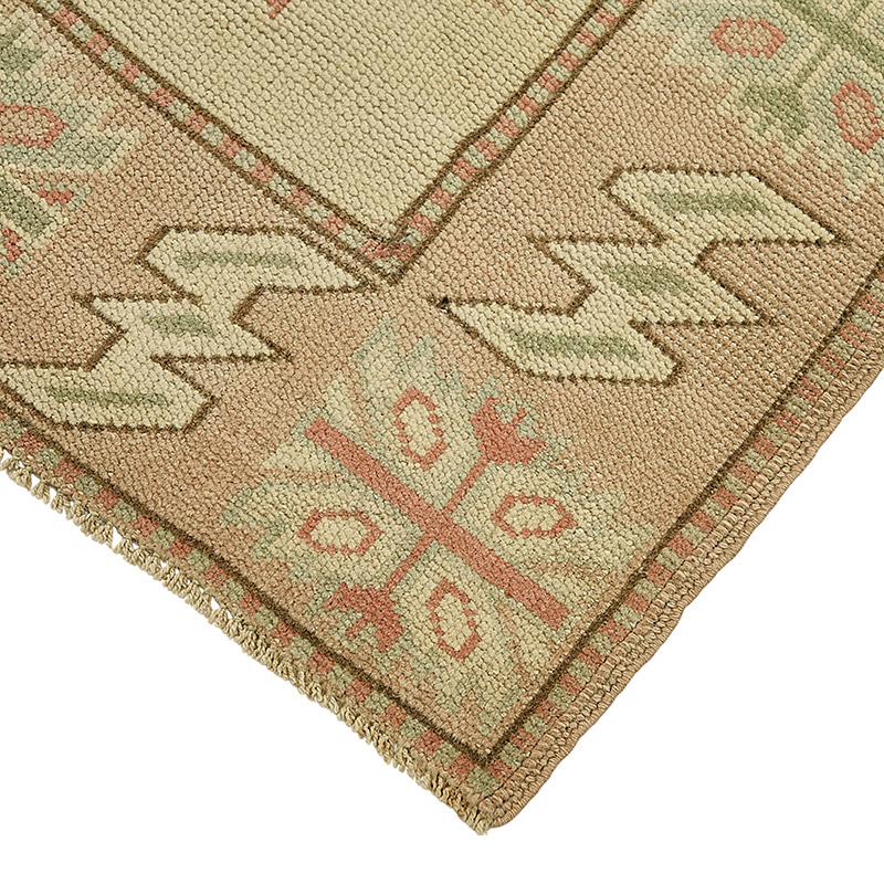 Pasillo Vintage Turco Anudado a Mano - 86 cm x 294 cm - K0090940