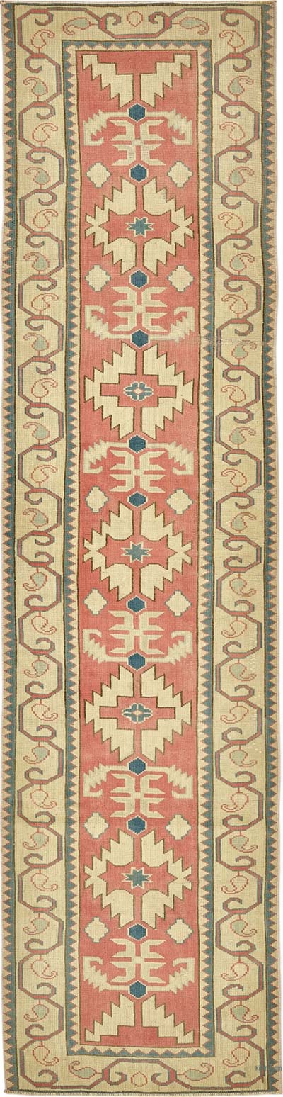 Vintage Turkish Hand-Knotted Runner - 2' 7" x 10' 3" (31" x 123")