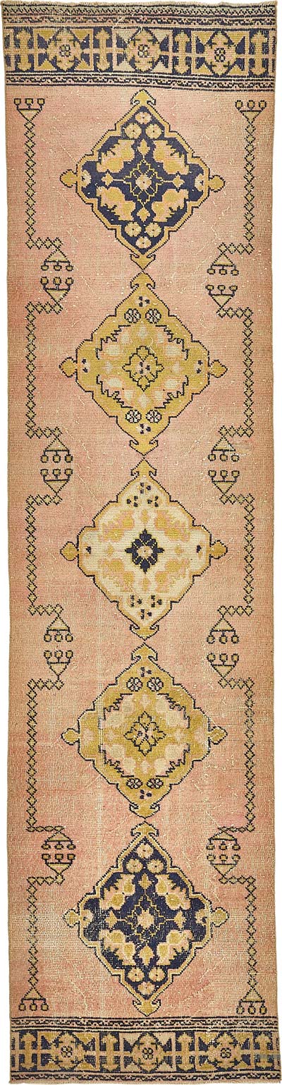 Vintage Turkish Hand-Knotted Runner - 3'  x 12' 2" (36" x 146")