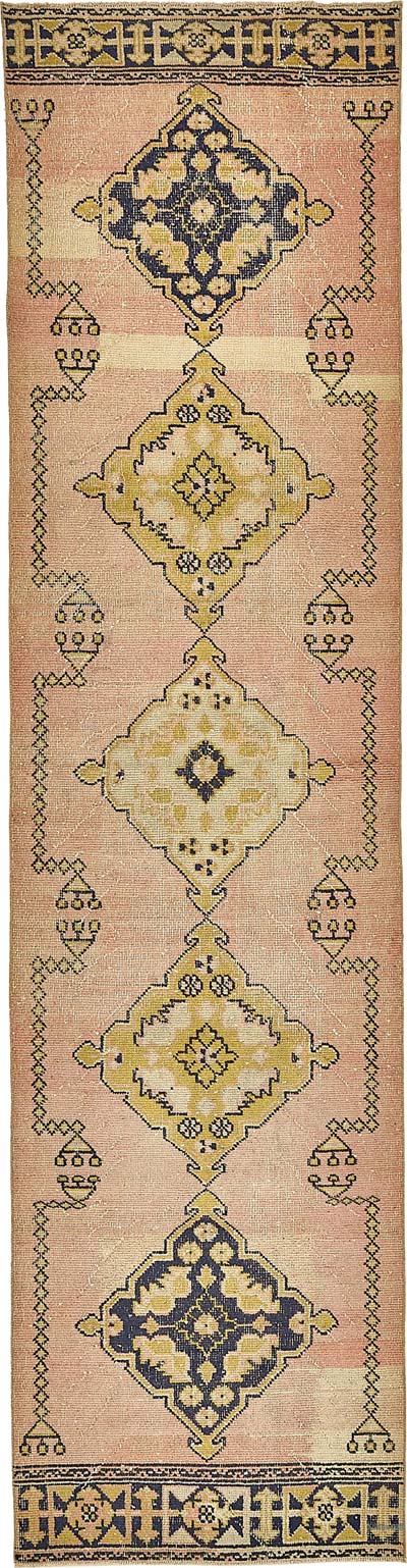Vintage Turkish Hand-Knotted Runner - 3'  x 12'  (36" x 144")