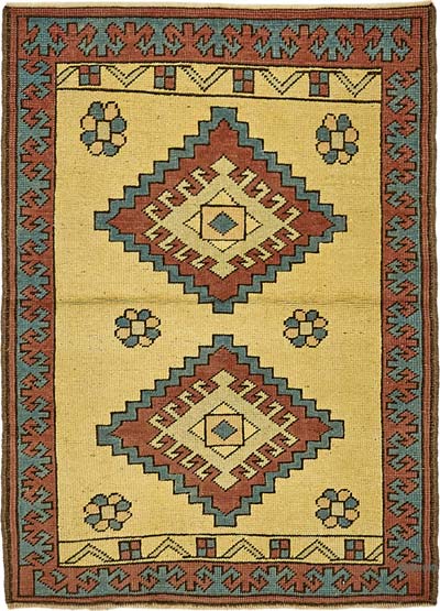 El Dokuma Vintage Halı - 84 cm x 115 cm