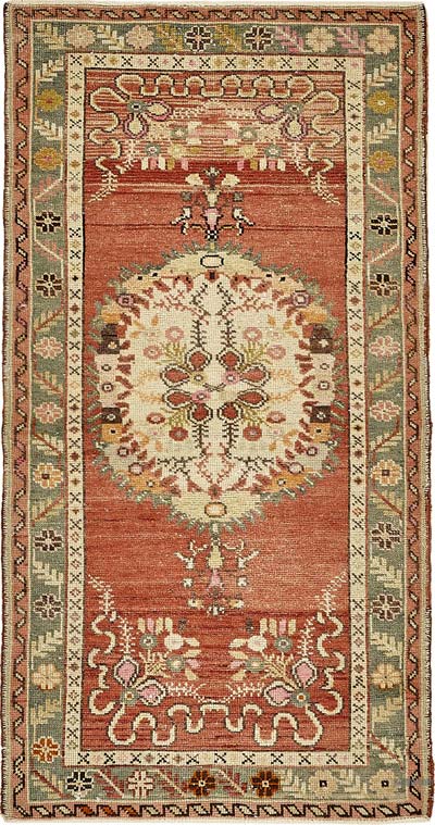 El Dokuma Vintage Halı - 85 cm x 161 cm
