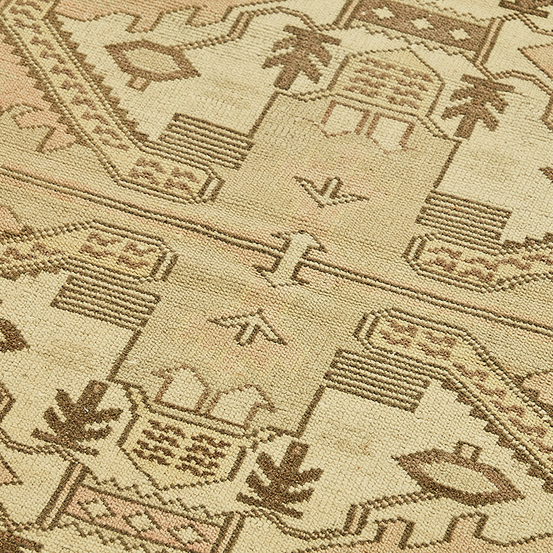 Alfombra Vintage Turca Anudada a Mano - 107 cm x 190 cm - K0090953