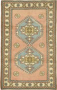 El Dokuma Vintage Hali - 121 cm x 191 cm