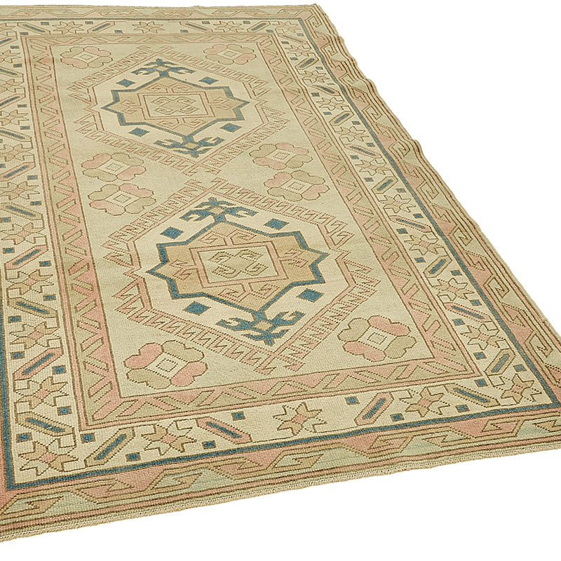 El Dokuma Vintage Halı - 134 cm x 205 cm - K0090957