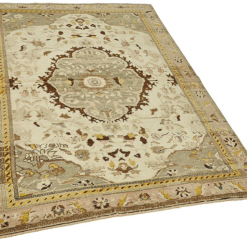 Vintage Turkish Hand-Knotted Rug - 4' 5" x 6' 2" (53" x 74") - K0090959