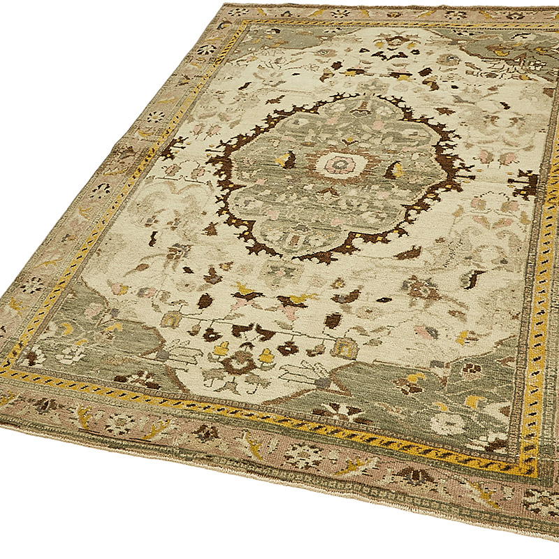 Vintage Turkish Hand-Knotted Rug - 4' 5" x 6' 2" (53" x 74") - K0090959