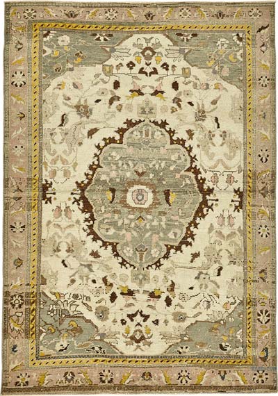 Vintage Turkish Hand-Knotted Rug - 4' 5" x 6' 2" (53" x 74")