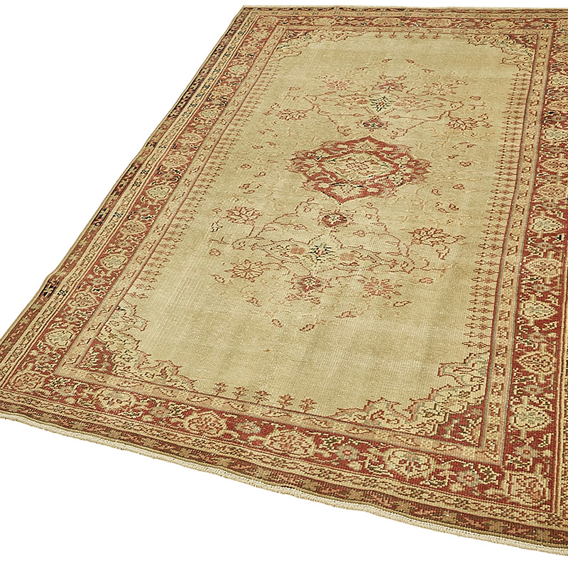 Alfombra Vintage Turca Anudada a Mano - 130 cm x 200 cm - K0090961