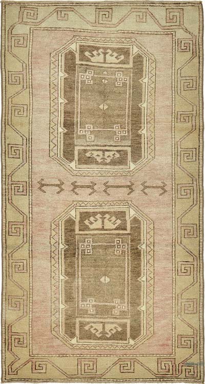 El Dokuma Vintage Halı - 104 cm x 195 cm