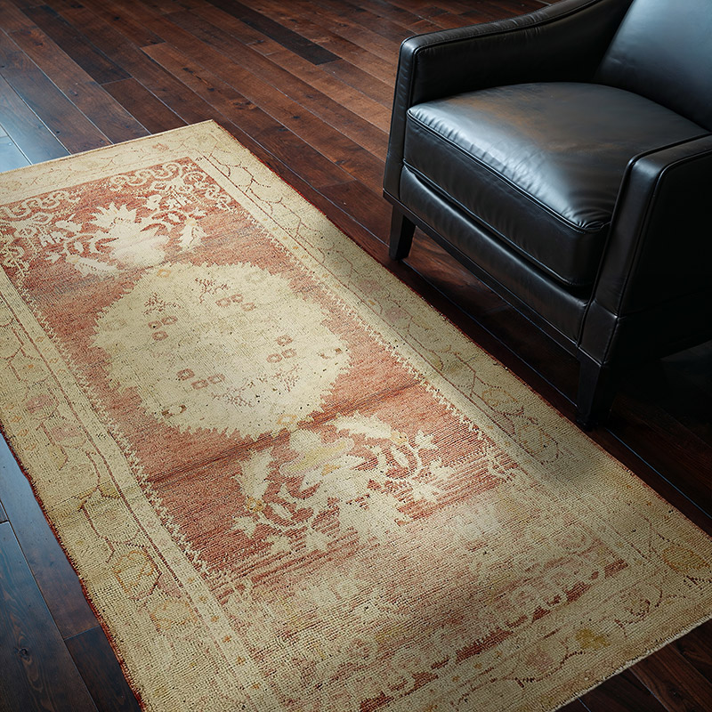 Alfombra Vintage Turca Anudada a Mano - 106 cm x 190 cm - K0090964