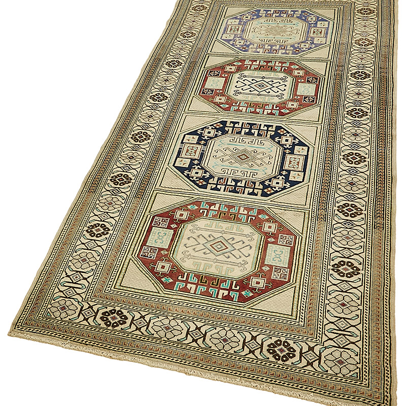 El Dokuma Vintage Hali - 92 cm x 210 cm - K0090966