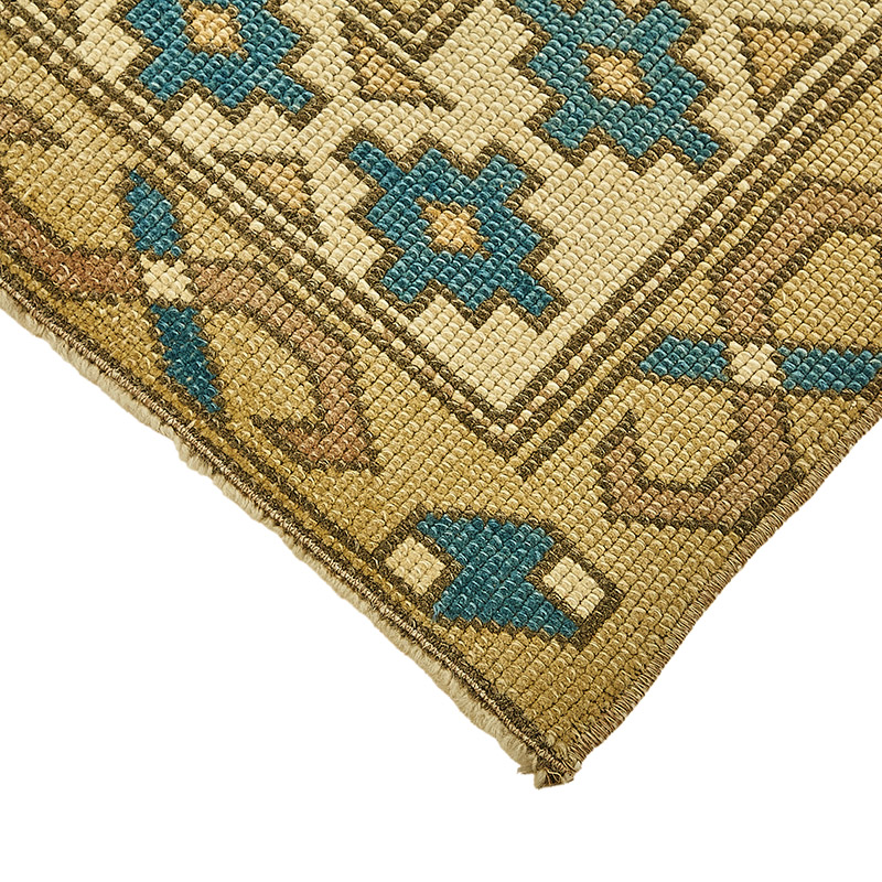 El Dokuma Vintage Halı - 110 cm x 102 cm - K0090968