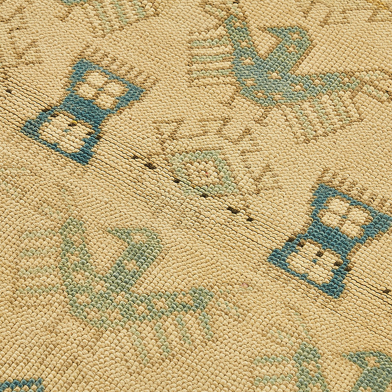 El Dokuma Vintage Halı - 91 cm x 115 cm - K0090970