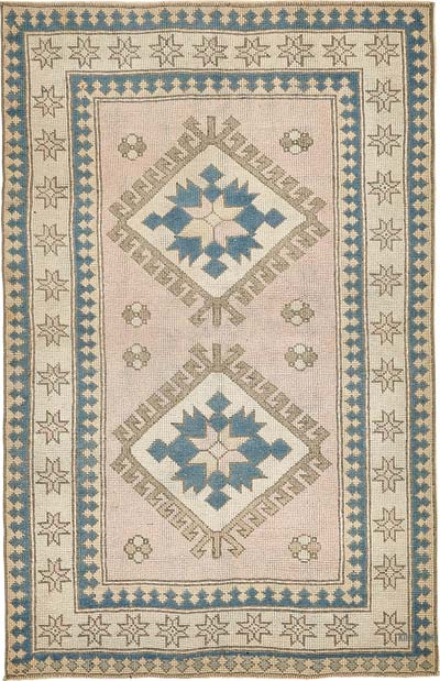 El Dokuma Vintage Halı - 105 cm x 164 cm