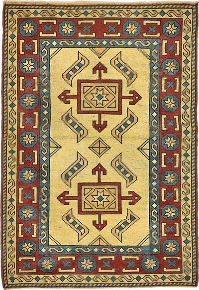 El Dokuma Vintage Halı - 84 cm x 105 cm