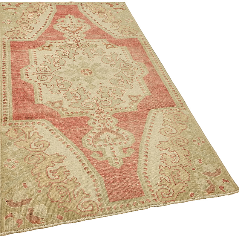 Vintage Turkish Hand-Knotted Rug - 3' 7" x 6' 10" (43" x 82") - K0090979