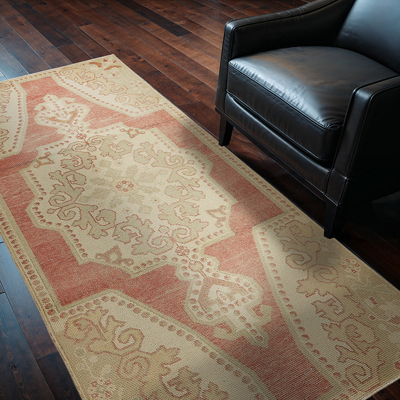 Vintage Turkish Hand-Knotted Rug - 3' 7" x 6' 10" (43" x 82") - K0090979